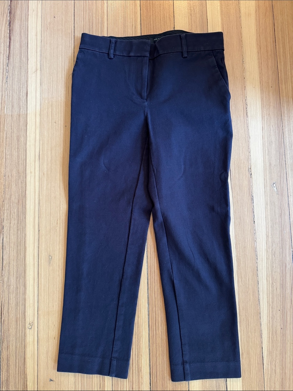 Ann Taylor Navy Straight-Leg Dress Pants